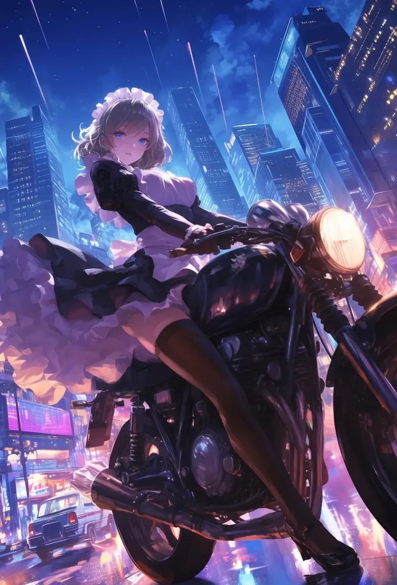 ảnh anime hầu gái ngầu