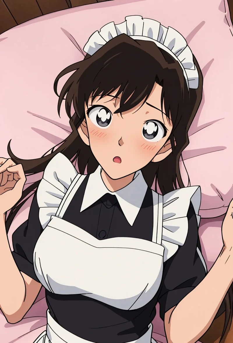 ảnh anime hầu gái ngượng đỏ
