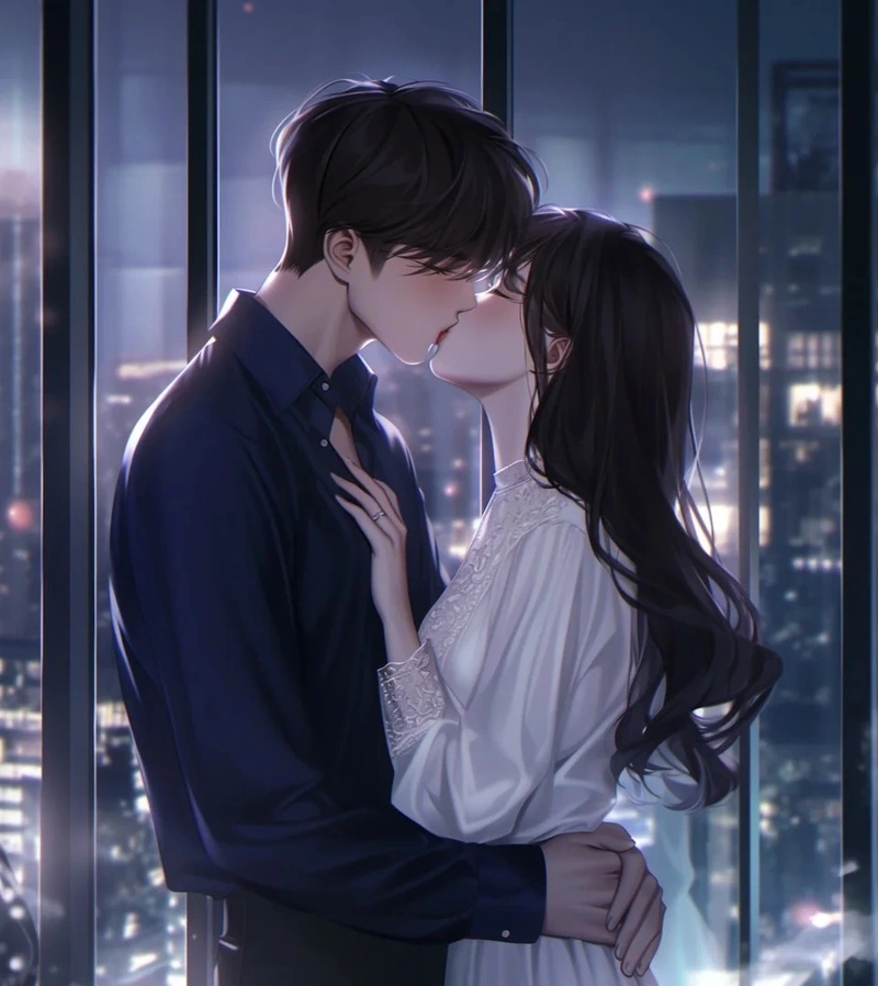ảnh anime hôn nhau lãng mạng
