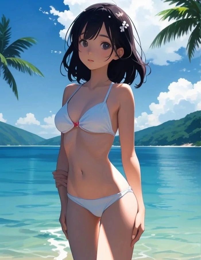 ảnh anime mặc bikini quyến rũ
