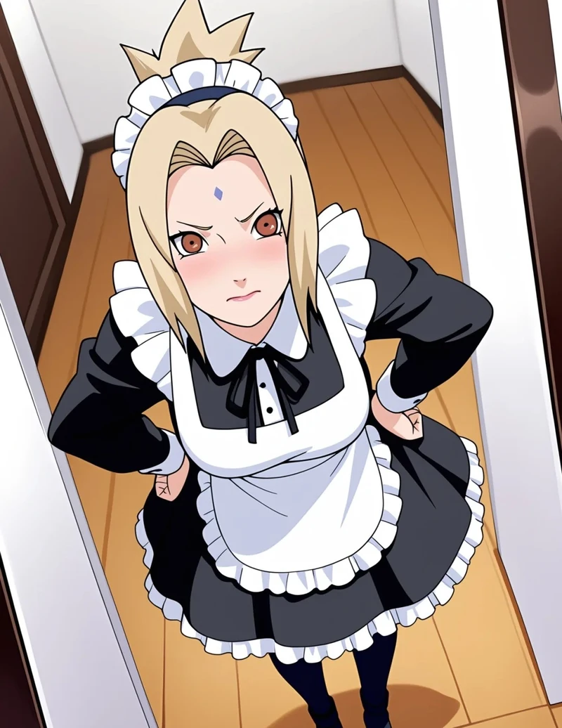 ảnh anime nam mặc đồ hầu gái