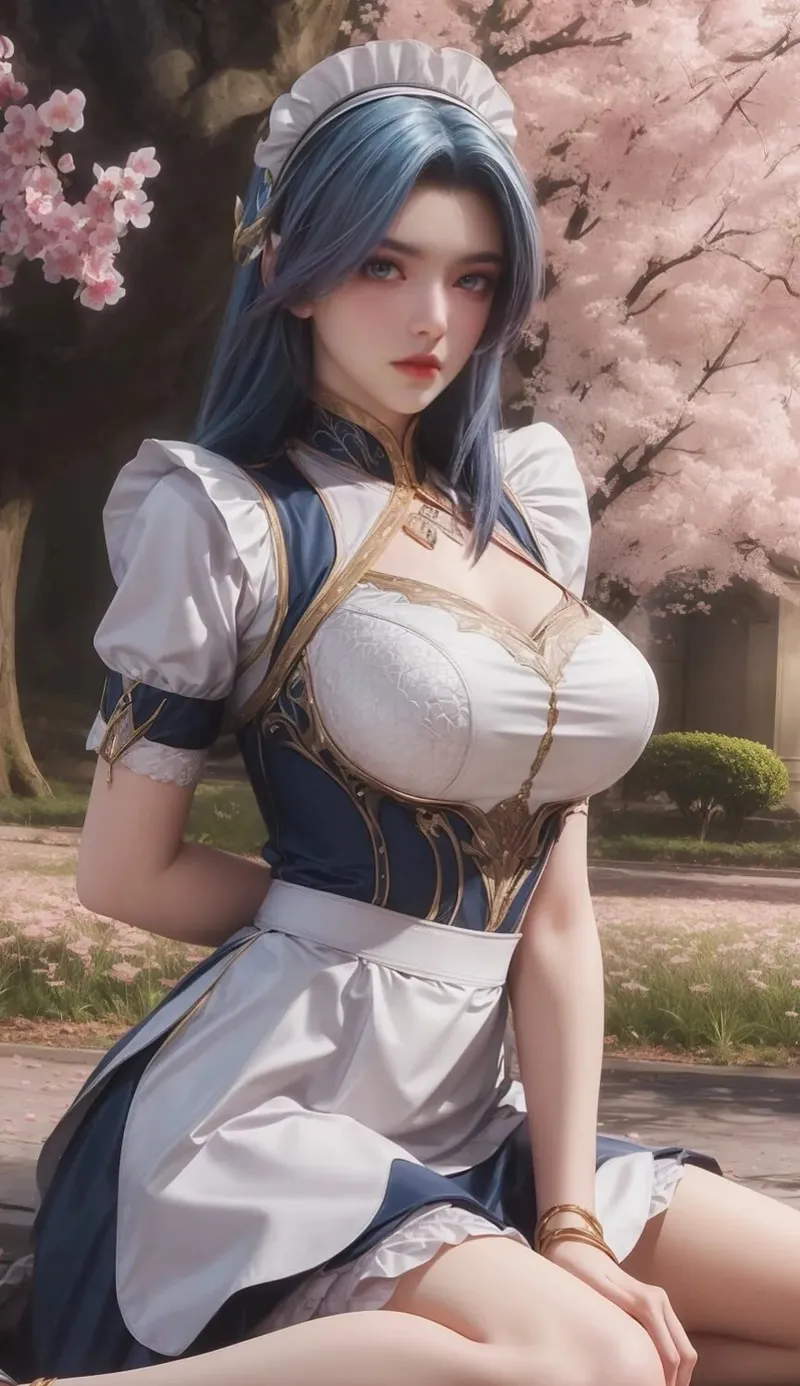 ảnh anime nữ mặc đồ hầu gái