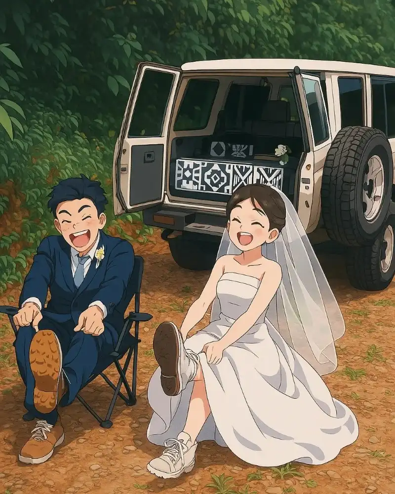 ảnh cô dâu chú rể anime 2025