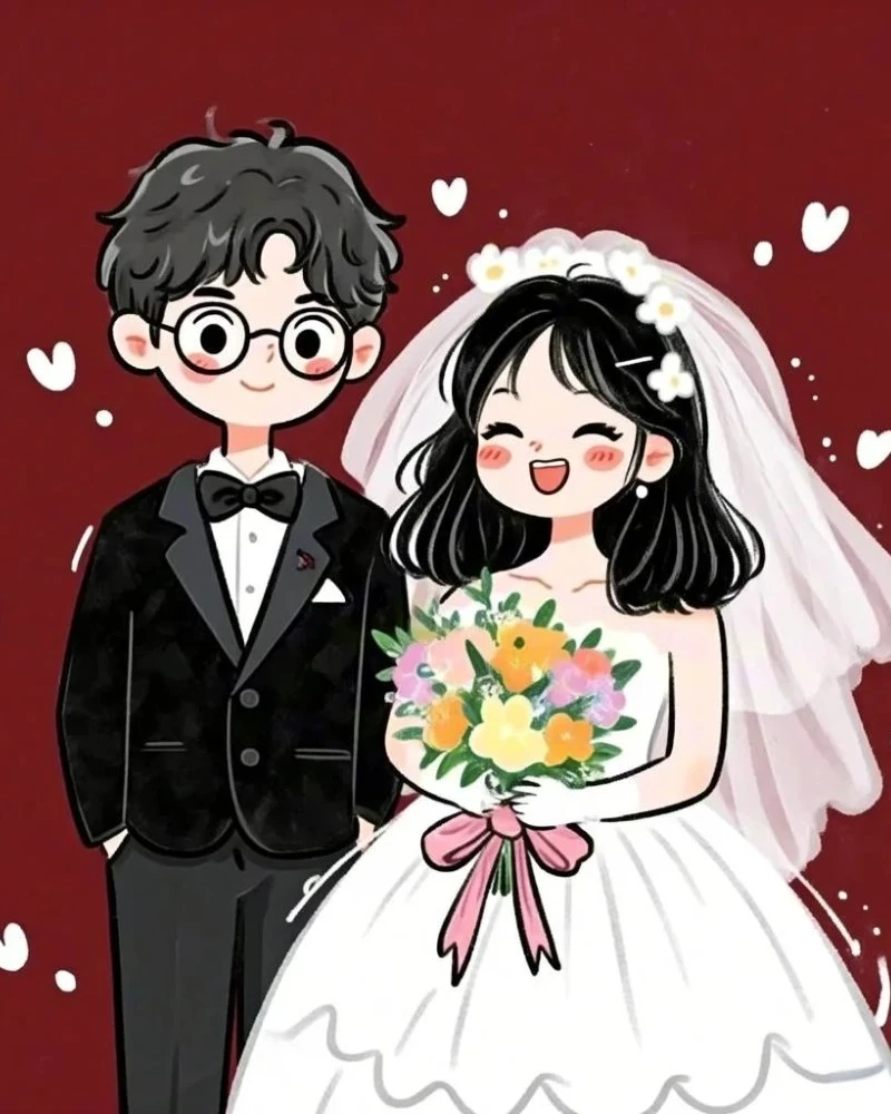 ảnh cô dâu chú rể anime cho cặp đôi