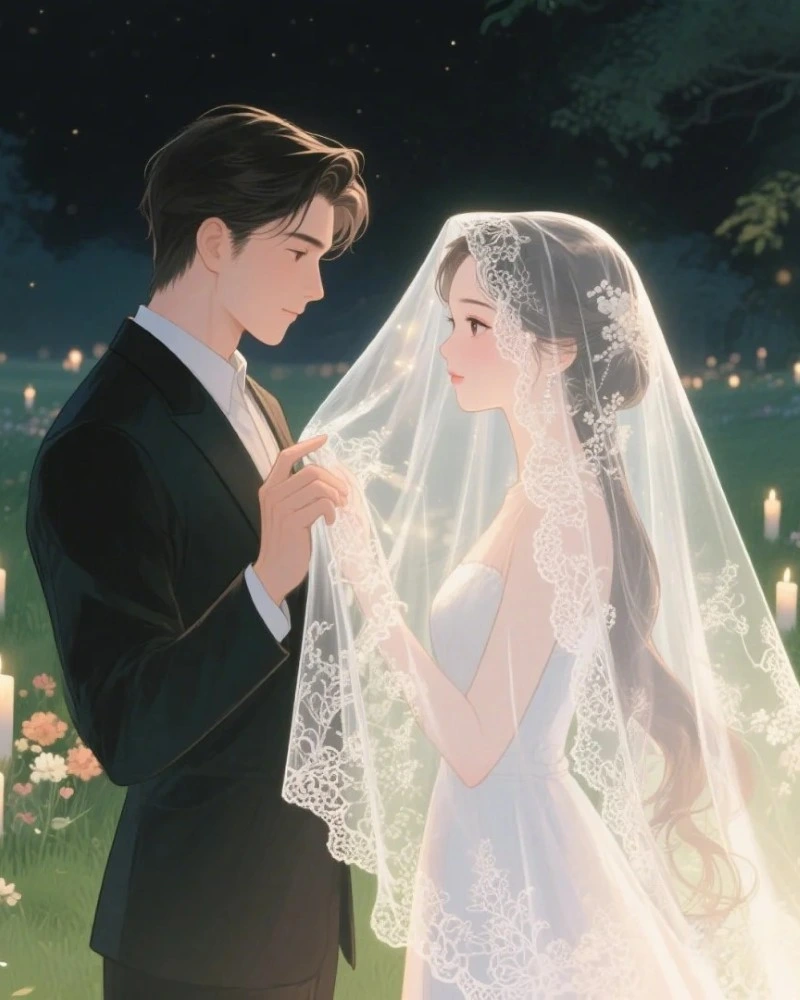 ảnh cô dâu chú rể anime trong ngày trọng đại