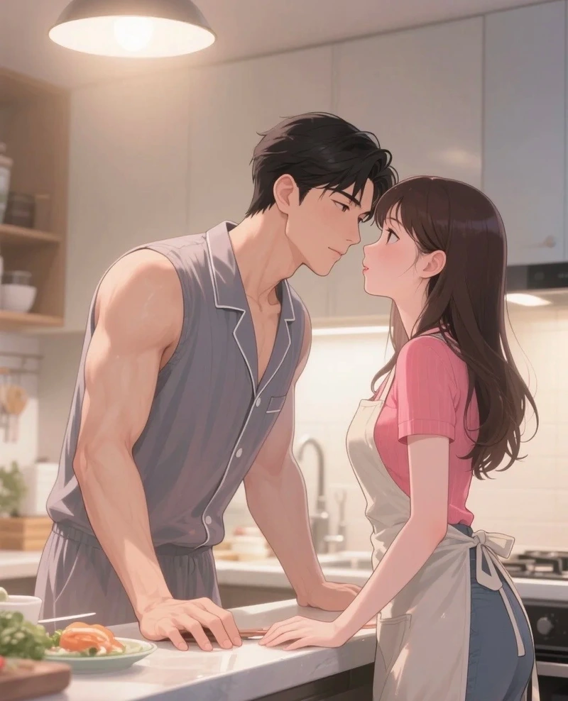 ảnh đôi anime hôn nhau
