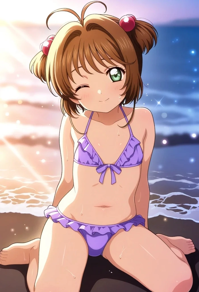 ảnh gái anime mặc bikini