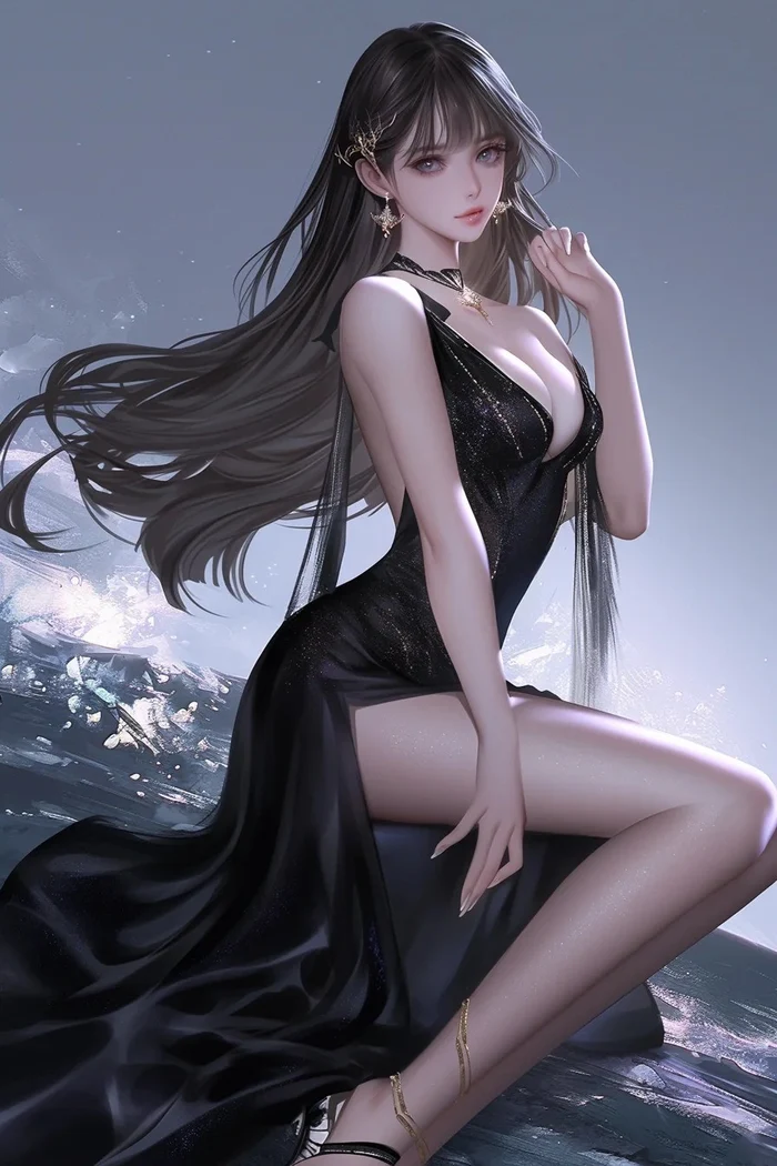 ảnh gái anime mlem bán quạt
