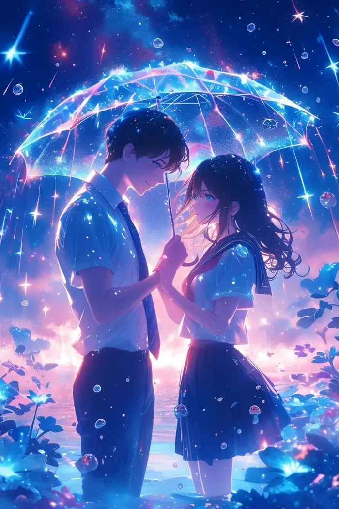 ảnh nam nữ nắm tay anime