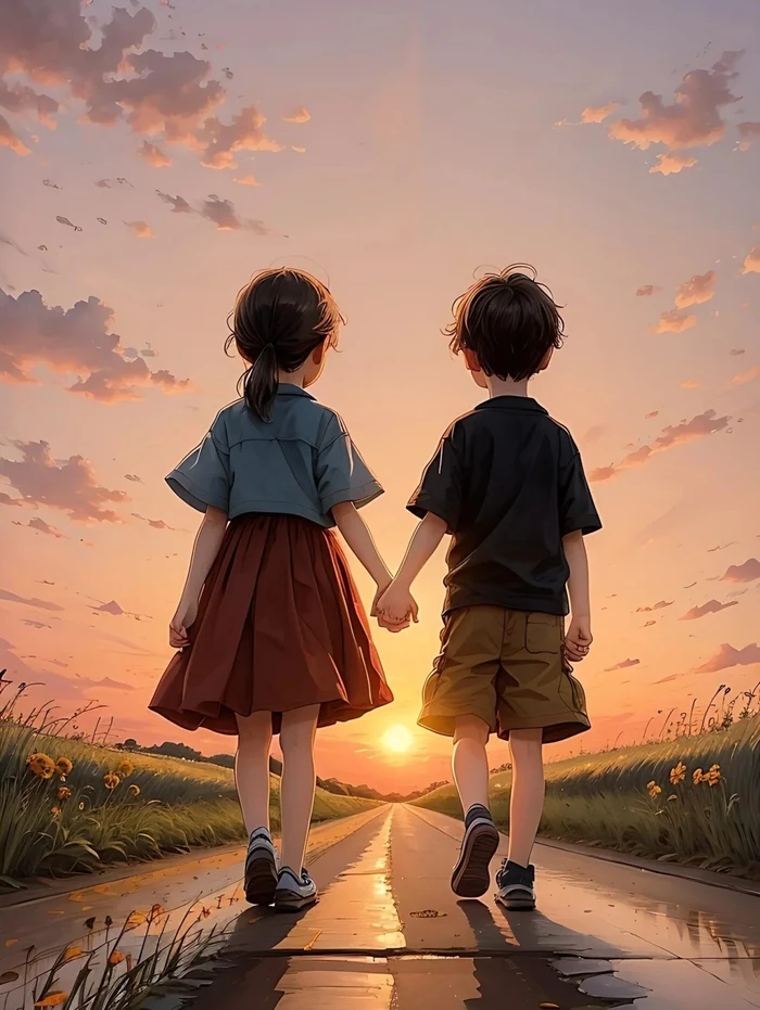 ảnh nắm tay anime 4k