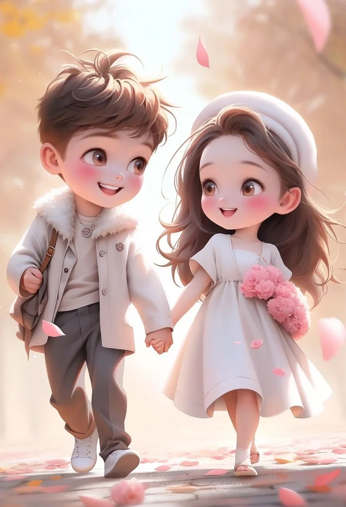 ảnh nắm tay anime chibi