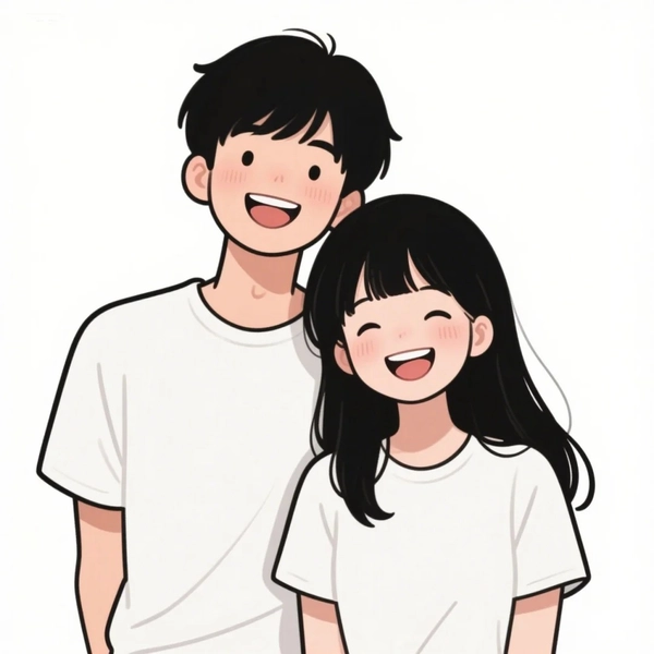 avatar đôi anime cute