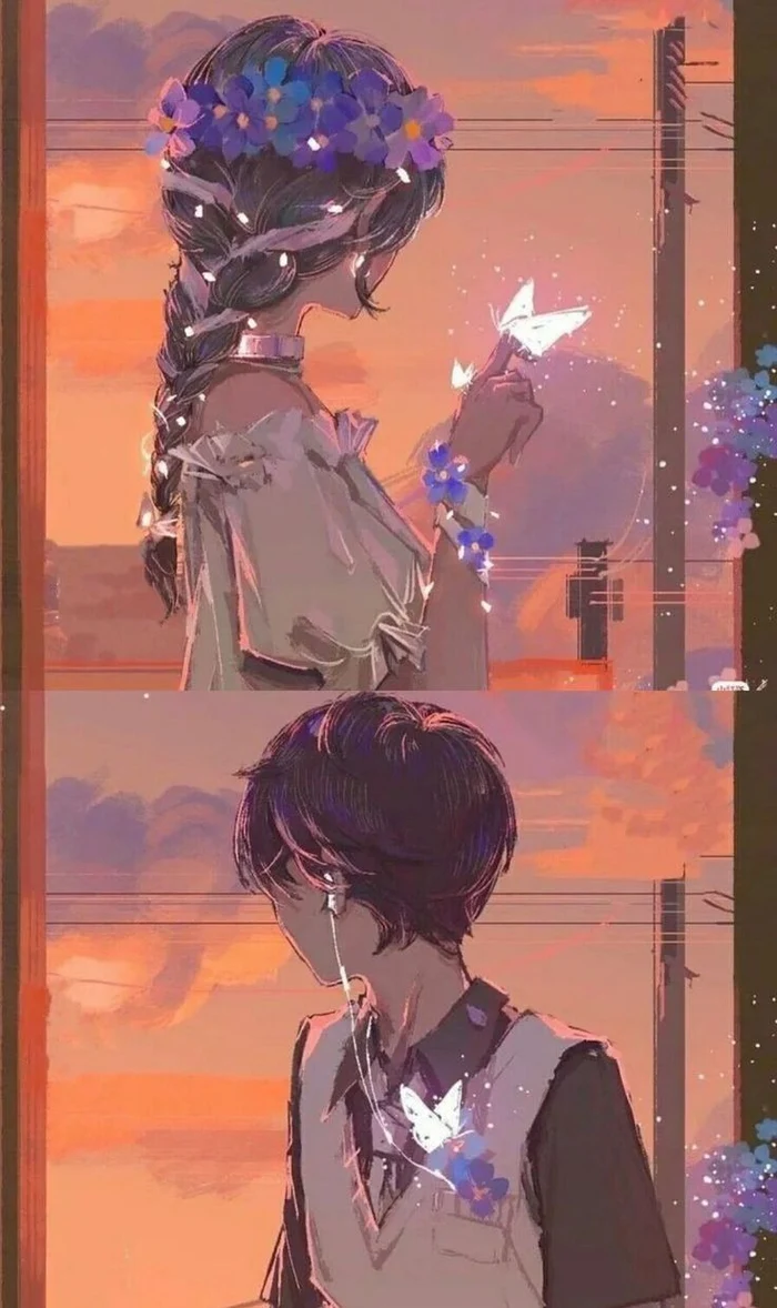 avatar đôi anime ngầu nam nữ