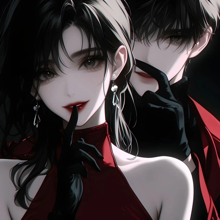 avatar đôi bạn thân nam nữ anime ngầu