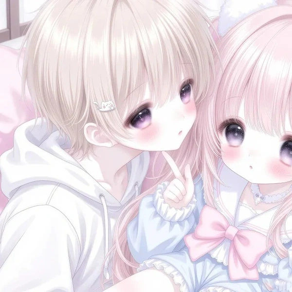 avatar đôi nam nữ anime