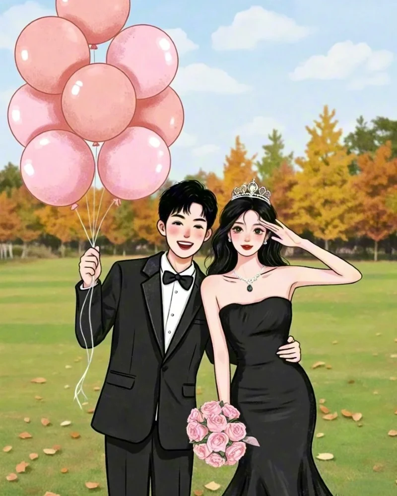 chú rể hoạt hình