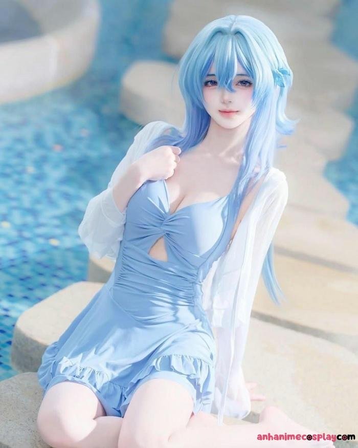 cosplay cute tóc xanh