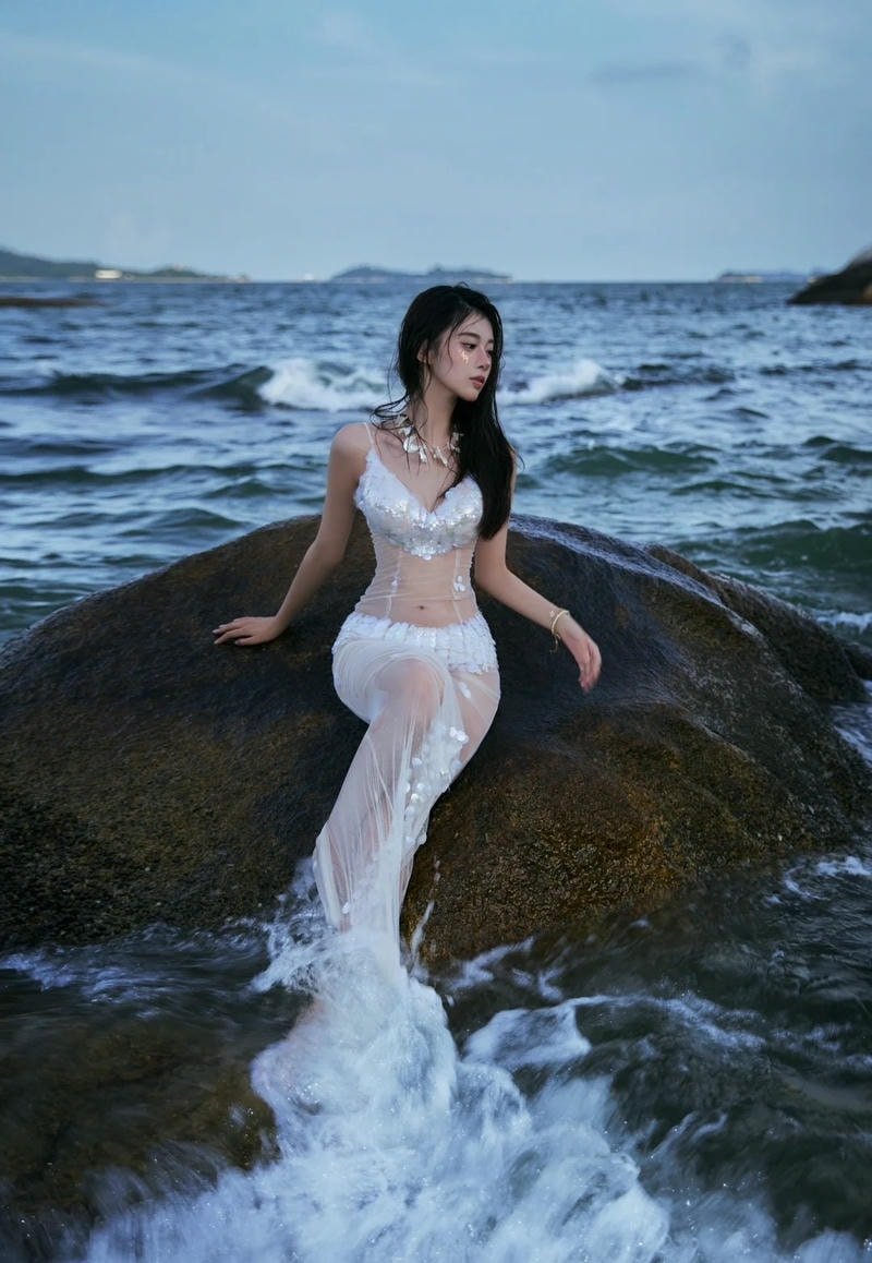 cosplay nàng tiên cá đắm mình