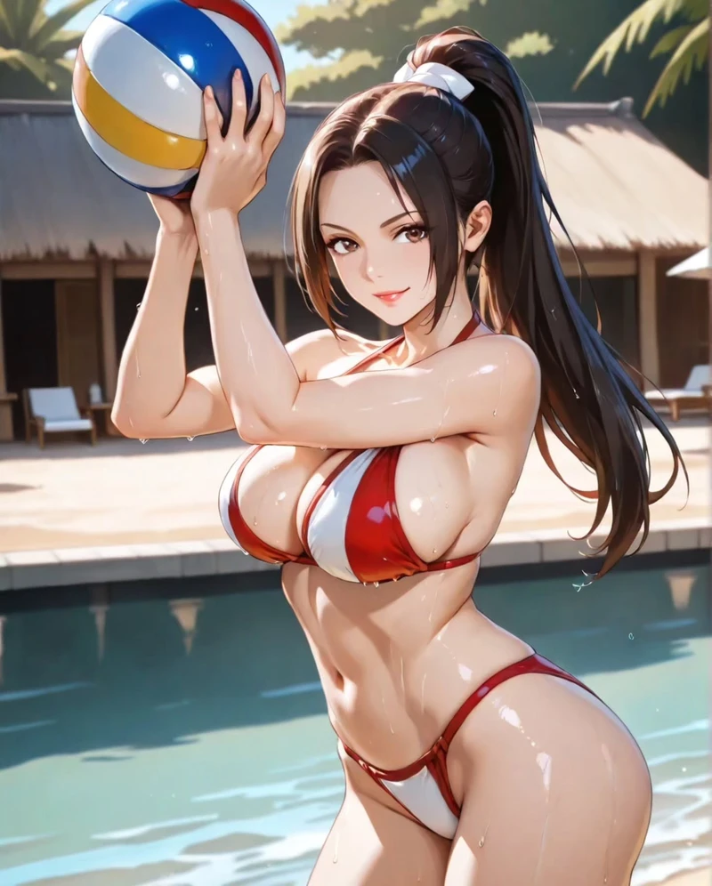 hình ảnh anime nữ quyến rũ mặc bikini