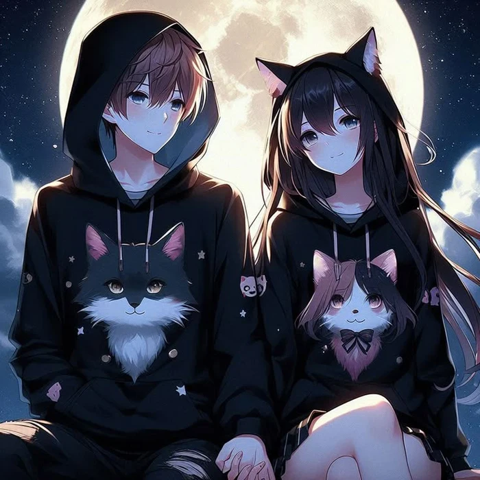 hình anime cặp đôi ngầu