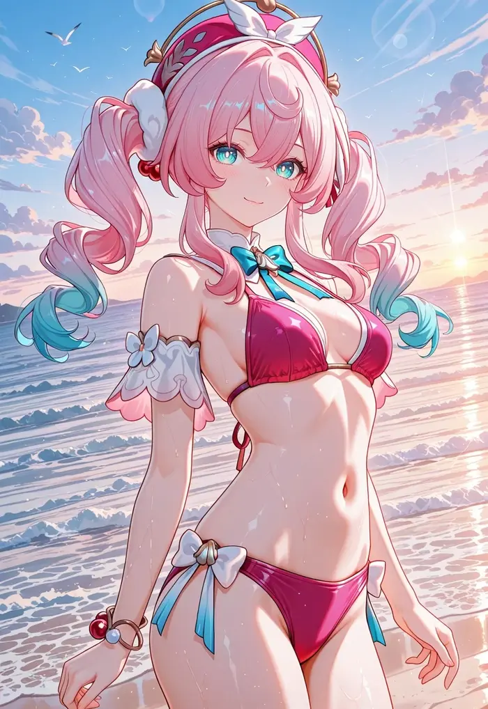 hình anime mặc bikini