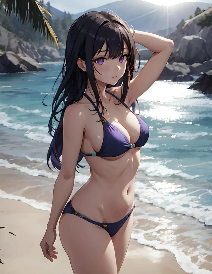 hình anime nữ bikini