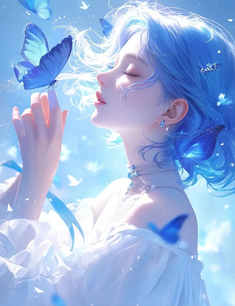 hình anime nữ cute 8k
