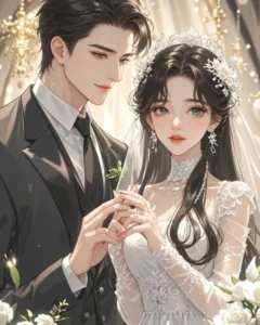 hình cô dâu chú rể anime