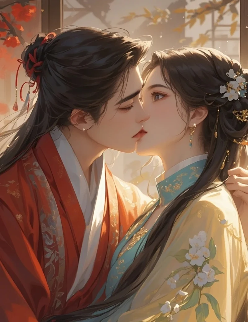 hình nền hôn nhau anime