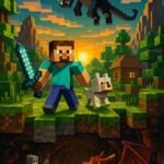 Ảnh Minecraft chibi nhảy múa