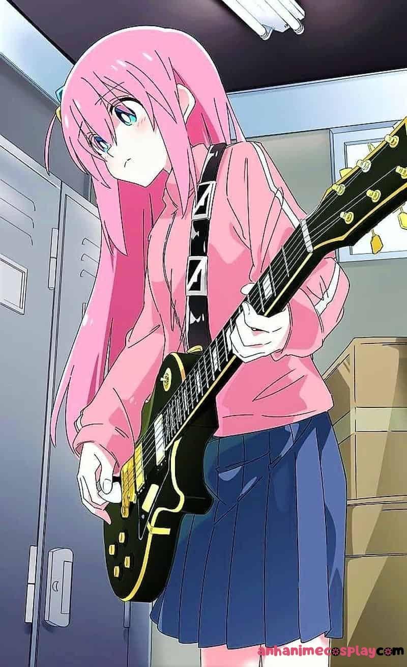 ảnh Bocchi Hitori đàn