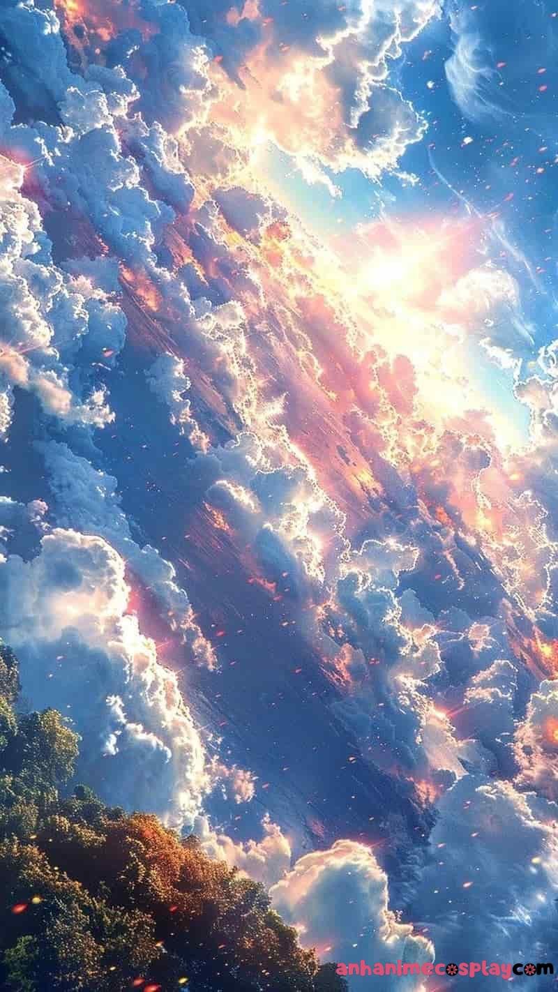 ảnh anime bầu trời ảo đẹp