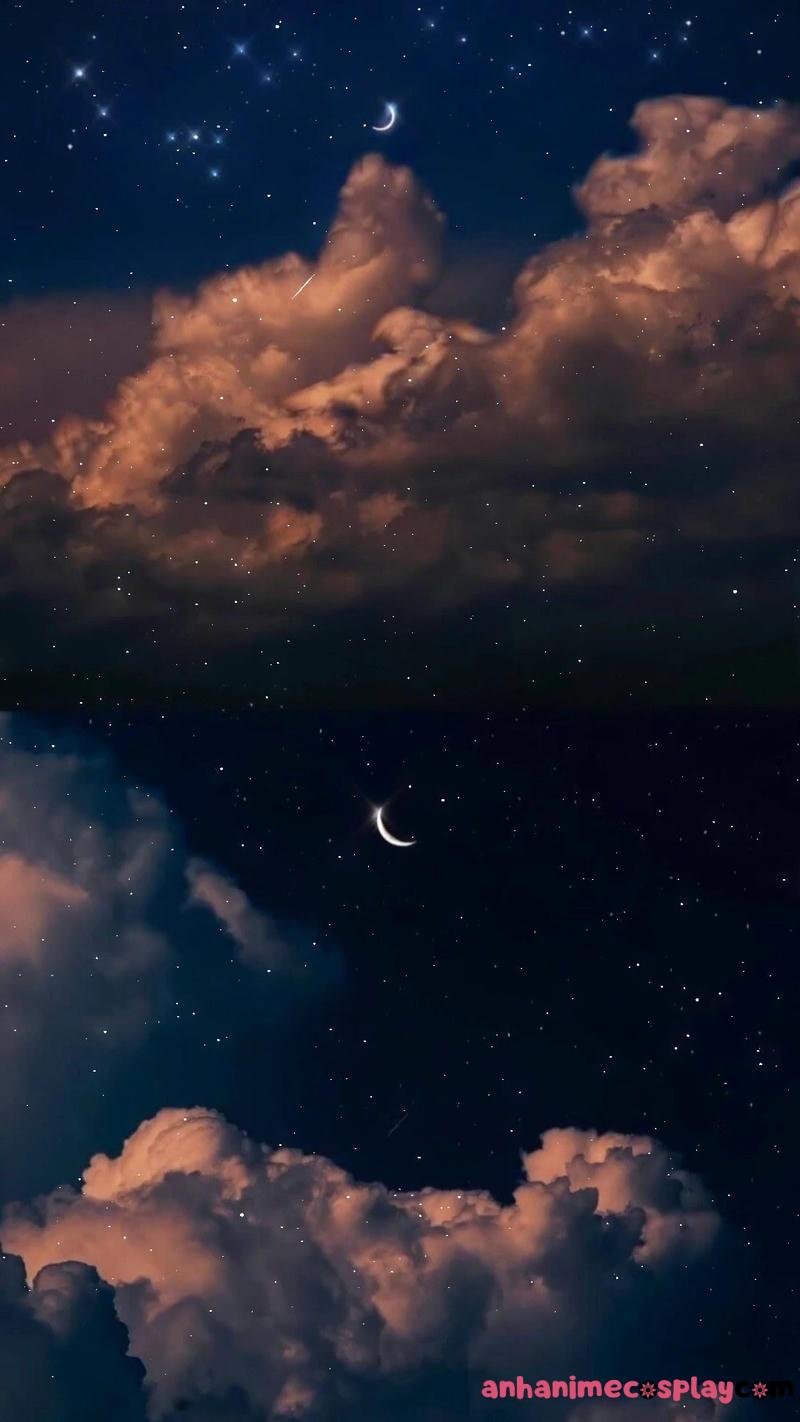 ảnh anime bầu trời đêm