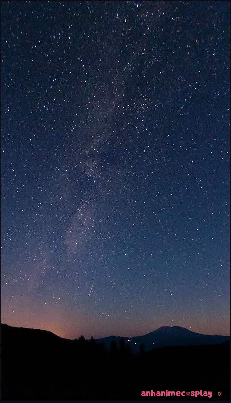 ảnh anime bầu trời sao