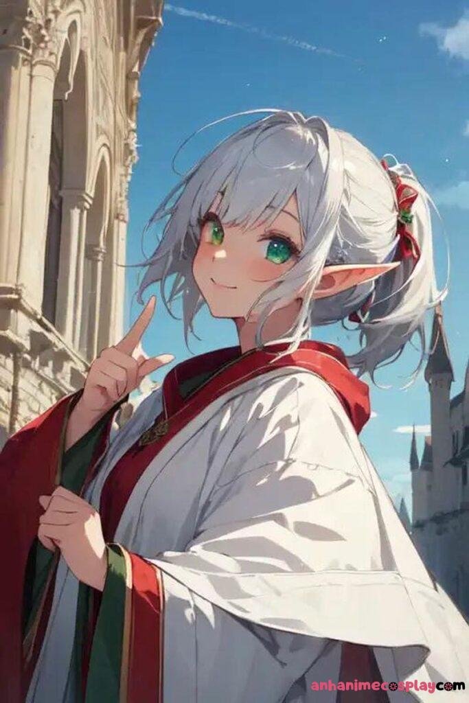 ảnh anime girl tóc trắng anime fantasy