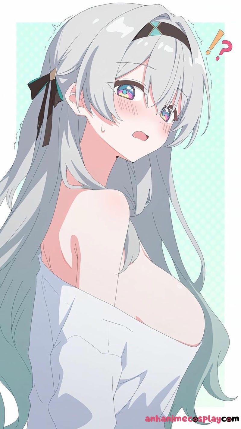 ảnh anime girl tóc trắng kawaii