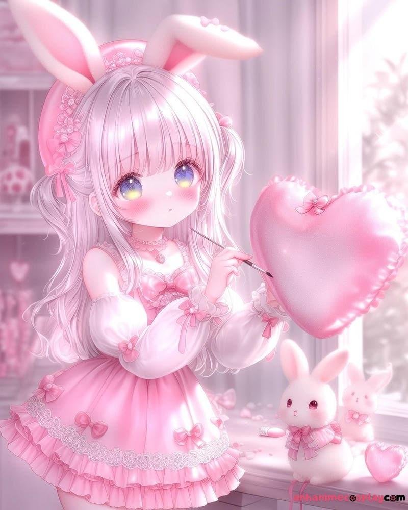 ảnh anime hồng iu