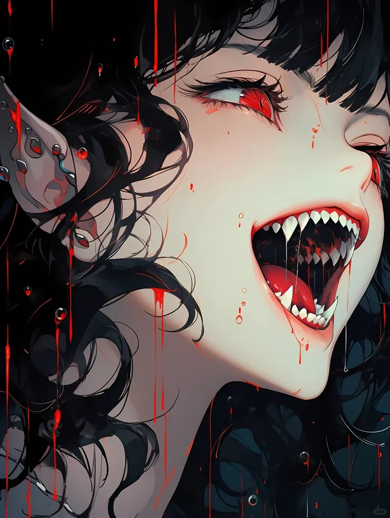 ảnh anime ma cà rồng ấn tượng