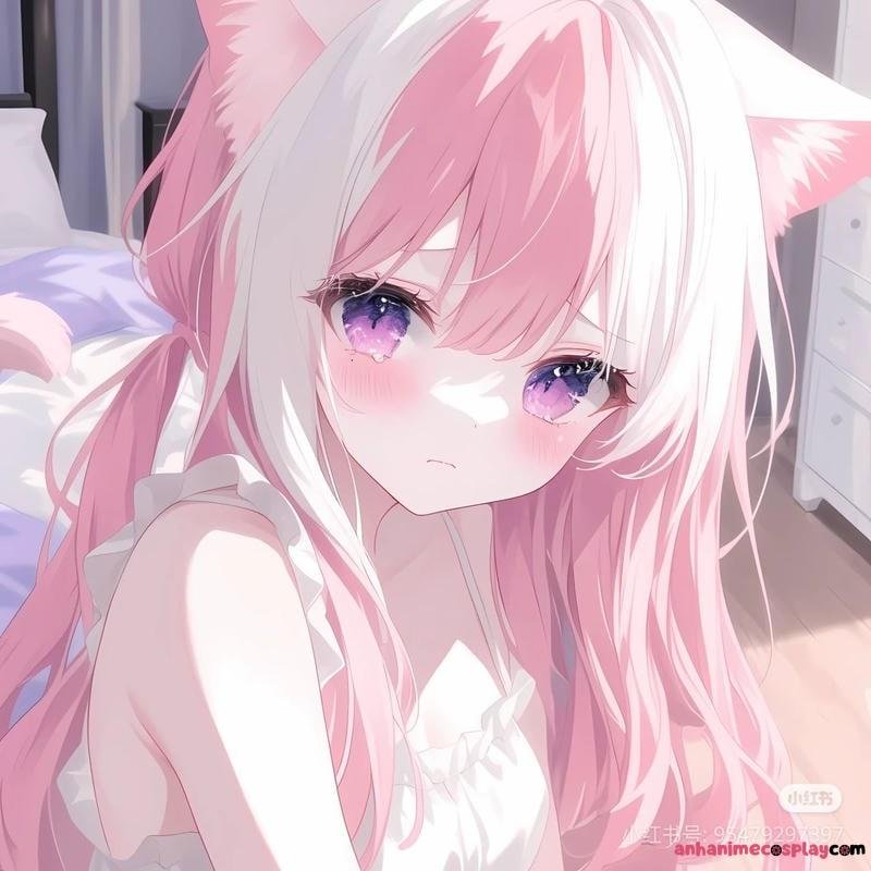 ảnh anime màu hồng đáng iu