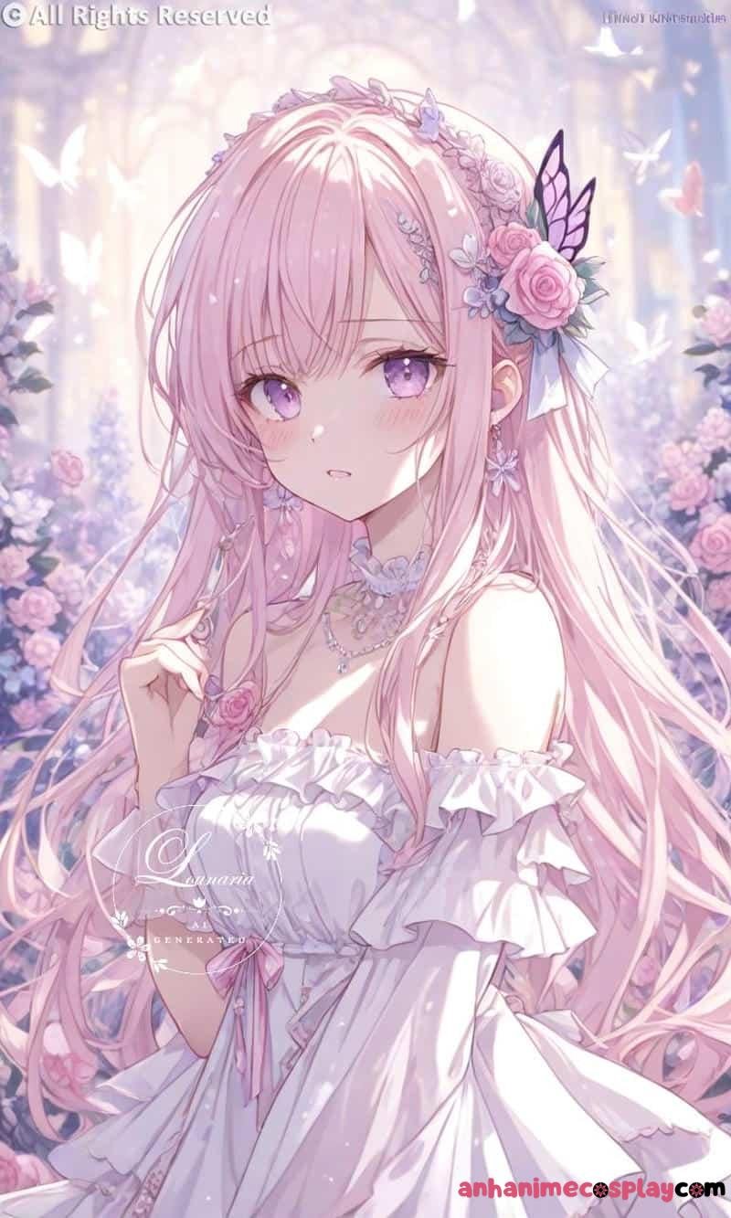 ảnh anime màu hồng truyện