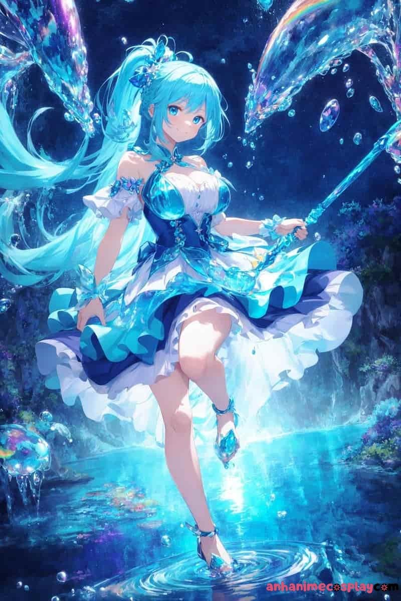 ảnh anime màu xanh dương iu