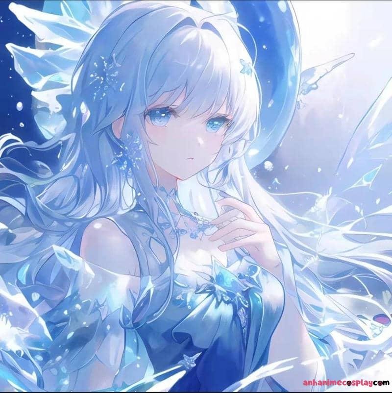 ảnh anime màu xanh dương