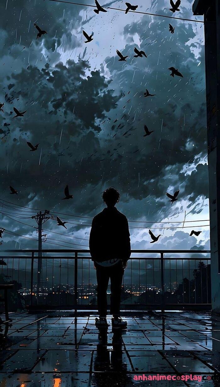 ảnh anime thất tình nhất