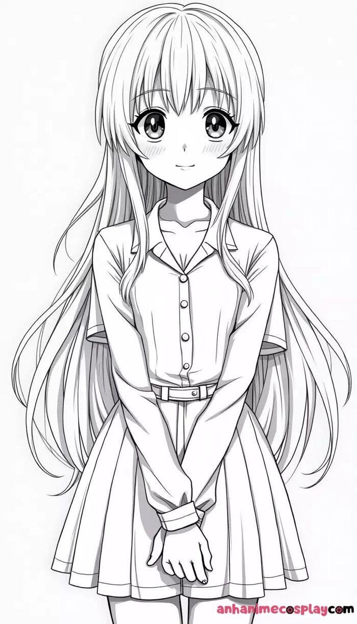 ảnh anime trắng đen 4k full