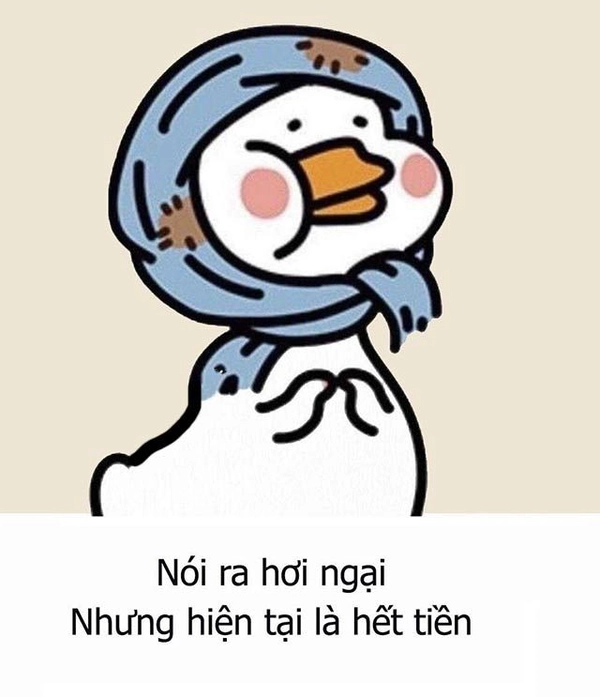 ảnh chế meme nghèo hết tiền