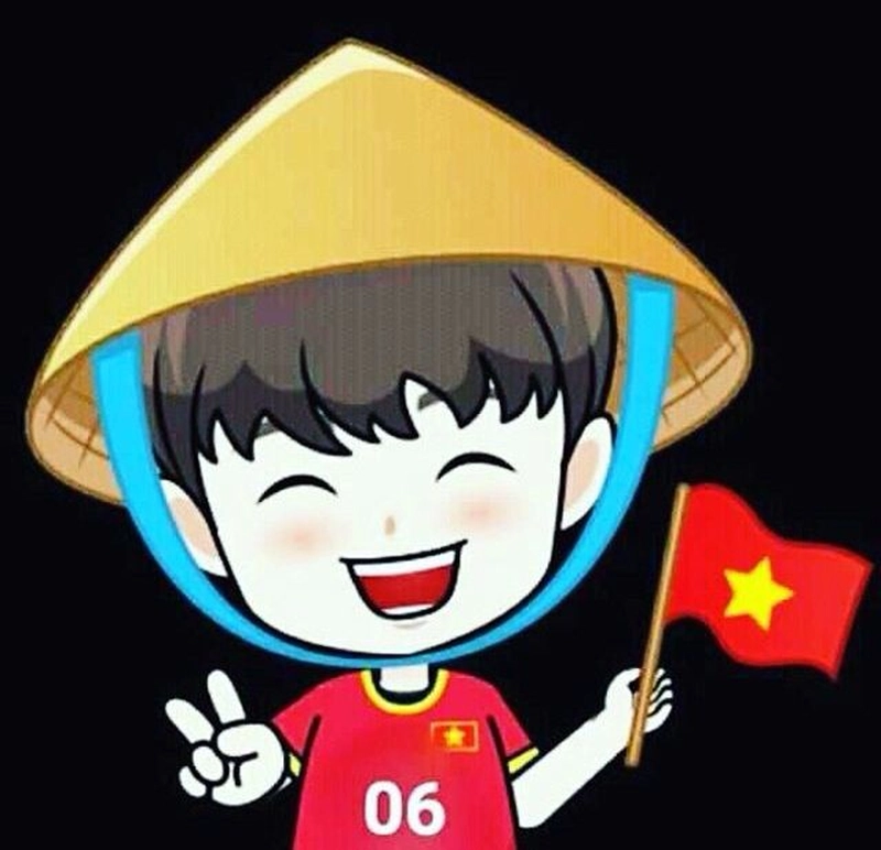 ảnh chibi cầm cờ việt nam đẹp