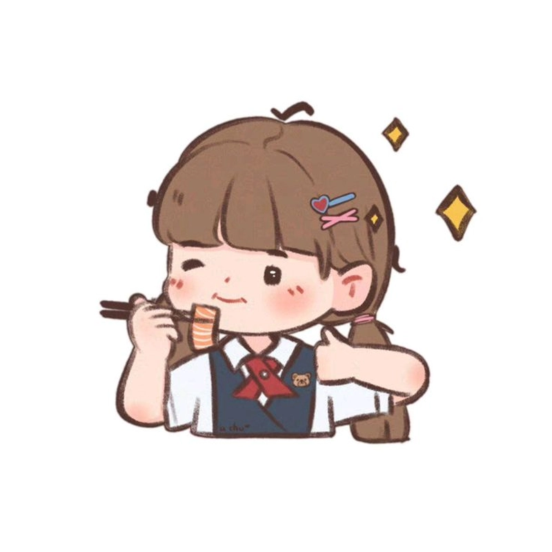 ảnh chibi học sinh nữ cute