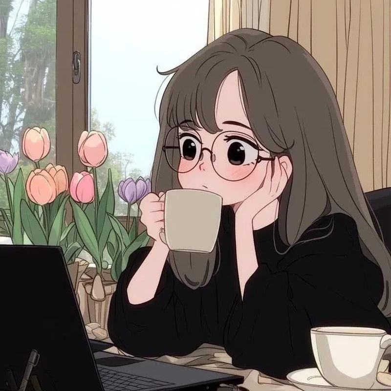 ảnh chibi học sinh nữ độc đáo