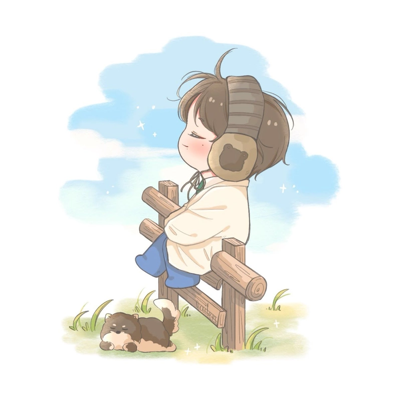 ảnh chibi nam đáng yêu dễ mến
