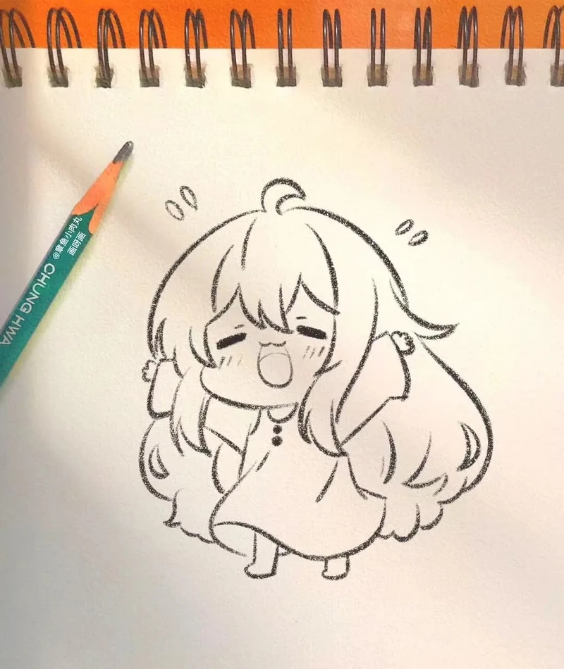 ảnh chibi nữ đáng yêu dễ vẽ